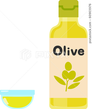Olive oil in a bottle 60903976