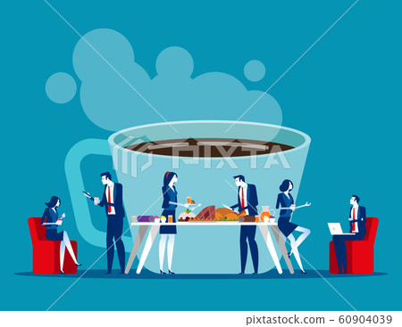 Business office people on coffee break. Concept Business office people on coffee break. Concept 60904039