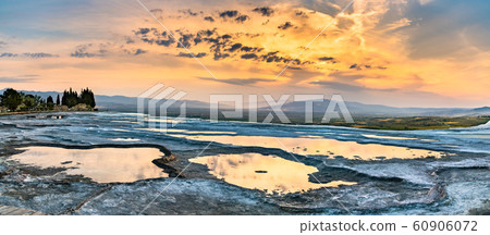 Travertine pools and terraces at Pamukkale in Turkey Travertine pools and terraces at Pamukkale in Turkey 60906072