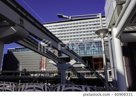 小倉JR小倉站福岡縣北九州市北區小倉單軌電車 小倉JR小倉站福岡縣北九州市北區小倉單軌電車 60908331