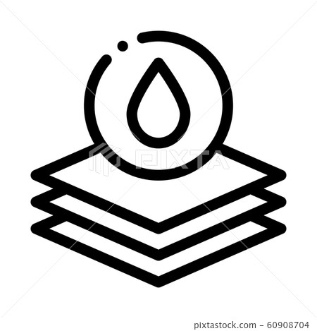 Absorbent Layers Icon Vector Outline Illustration - Stock Illustration ...