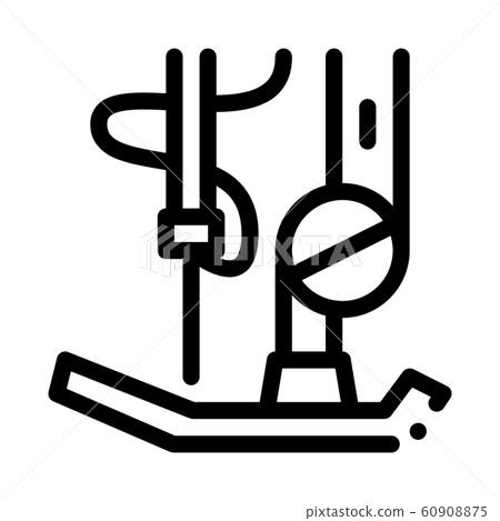 Knitting Detail Icon Vector Outline Illustration 60908875