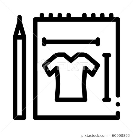 Clothes Sketch Icon Vector Outline Illustration Clothes Sketch Icon Vector Outline Illustration 60908893