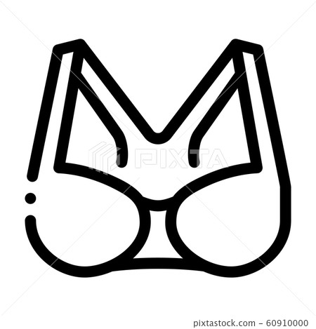 Brassiere linear icon. Thin line illustration. Bra contour symbol