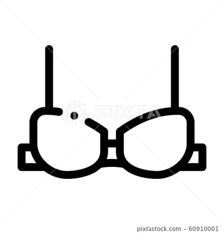 Brassiere linear icon. Thin line illustration. Bra contour symbol