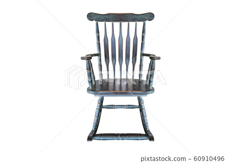 green rocking chair isolated on white background green rocking chair isolated on white background 60910496