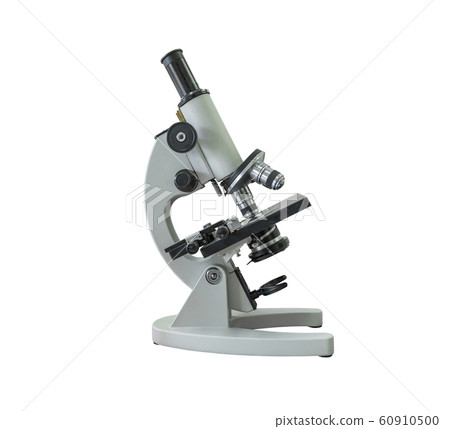 microscope isolated on white background with microscope isolated on white background with 60910500