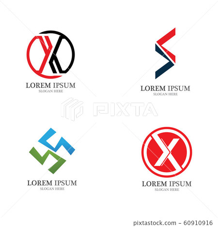 X Letter Logo Template vector icon X Letter Logo Template vector icon 60910916
