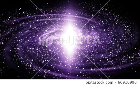 Illustration of spiral galaxy in deep space Illustration of spiral galaxy in deep space 60910996