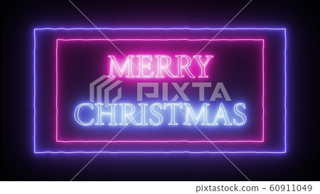 Neon sign Merry Christmas 60911049