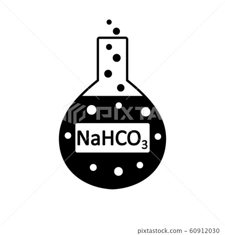 Laboratory glass with sodium bicarbonate. 60912030