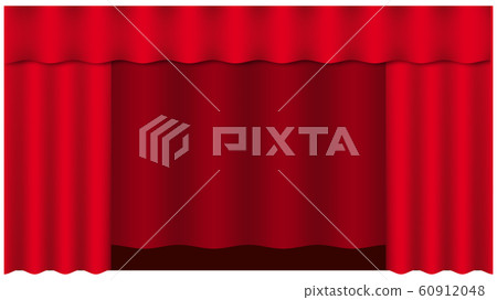 Theater curtain on white background. Theater 60912048
