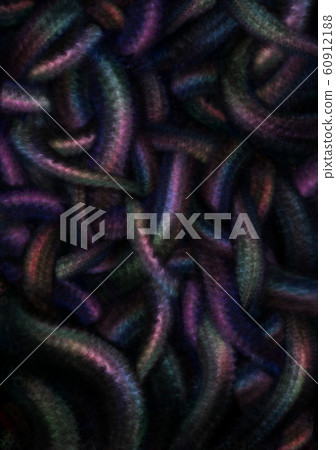 Background illustration of a group of snakes (horde, colorful, mysterious, dark) 60912188