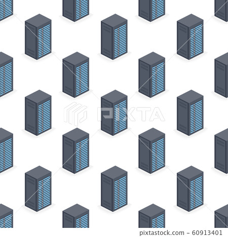 Servers pattern repeat seamless on white 60913401