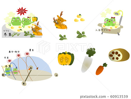 Winter solstice illustration set Winter solstice illustration set 60913539