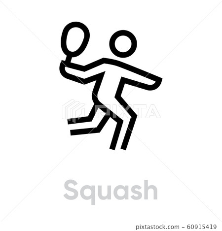 Squash sport icon Squash sport icon 60915419