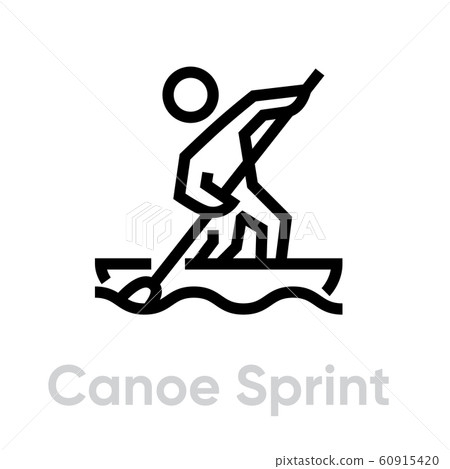 Canoe Sprint sport icons Canoe Sprint sport icons 60915420