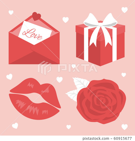 Hand drawn valentines day collection 60915677