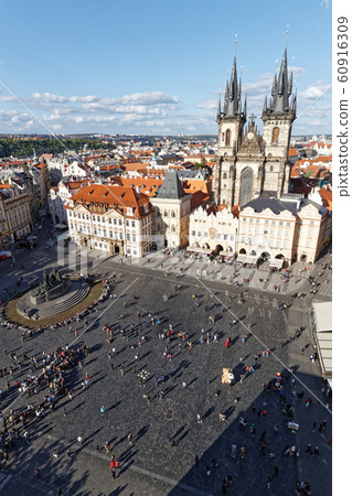Prague city view Old Town Hall 景色 View from clock tower Prague city view Old Town Hall 景色 View from clock tower 60916309