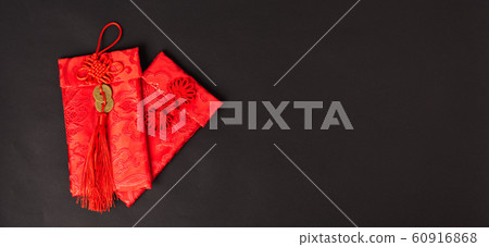 Chinese new year festival concept, flat lay top 60916868
