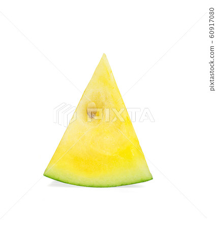 yellow watermelon an isolated on white background 60917080