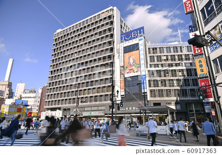 Tokyo cityscape in Japan, overlooking Ikebukuro Station (west exit) 60917363