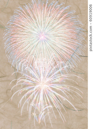 [煙火]日本紙上印製的煙火圖像 60919006