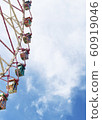 Ferris wheel amusement park healing sky clouds 60919046