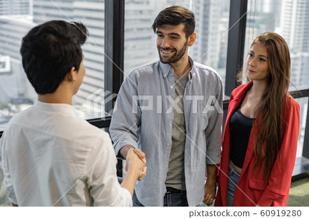 Couple talking, help and giving support by Couple talking, help and giving support by 60919280