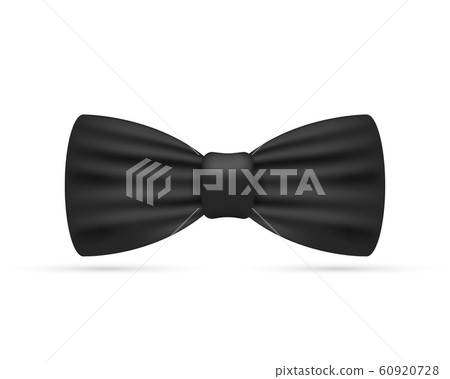 Bowtie. Black bow tie realistic vector stock 60920728