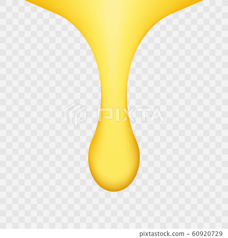 Oil drop, yellow water droplet or gold honey drip Oil drop, yellow water droplet or gold honey drip 60920729