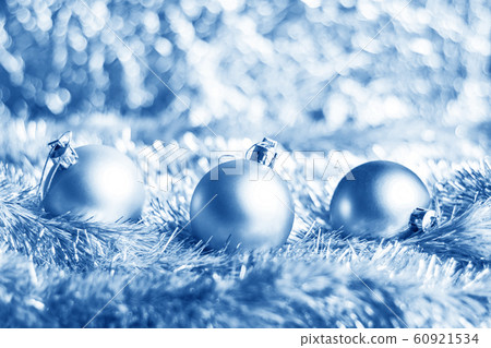 Christmas balls on shiny background 60921534