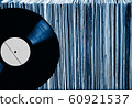 Vinyl record on a collection of albums 60921537