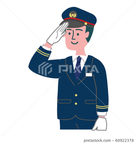 車站工作人員指揮致敬 60922378