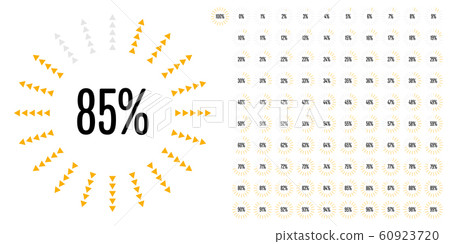 Set of circle percentage diagrams from 0 to 100 Set of circle percentage diagrams from 0 to 100 60923720