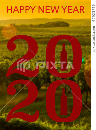 Happy New Year 2020 wine Background for your Christmas Happy New Year 2020 wine Background for your Christmas 60923756