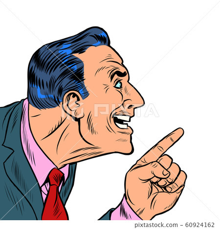 Insidious man points finger 60924162