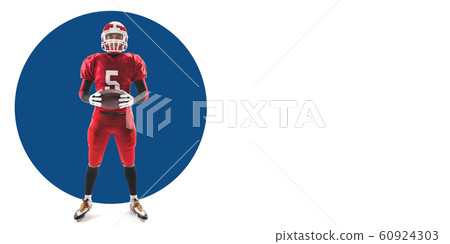 Sportsman training on white background, flyer for your ad Sportsman training on white background, flyer for your ad 60924303