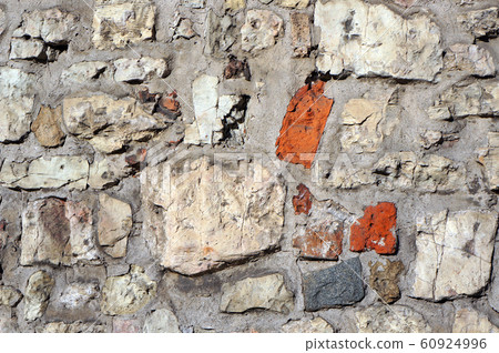 Stone wall. Architectural background. 60924996