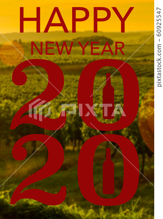 Happy New Year 2020 wine Background for your Christmas 60925547