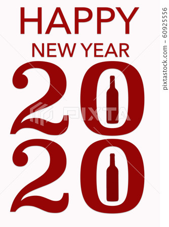 Happy New Year 2020 wine Background for your Christmas Happy New Year 2020 wine Background for your Christmas 60925556