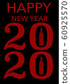 Happy New Year 2020 wine Background for your Christmas 60925570