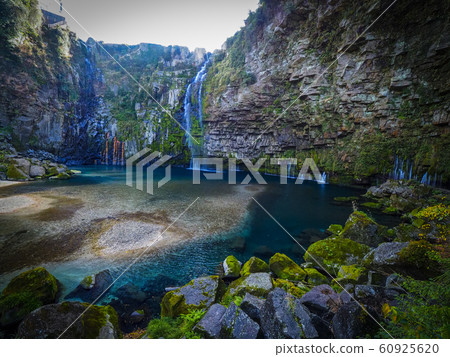[Kagoshima] Ogawa Falls Beautiful scenery Super wide angle panoramic view 60925620