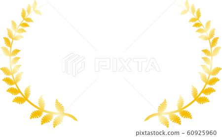 Laurel wide horizontal award ceremony frame ranking illustration 60925960