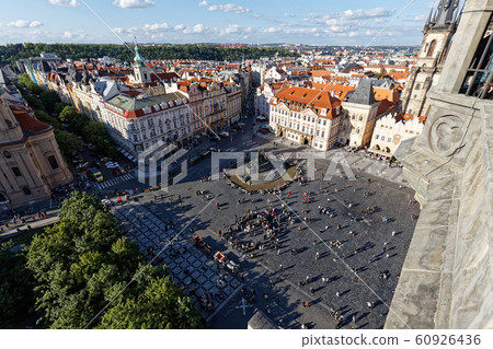Prague city view Old Town Hall 景色 View from clock tower Prague city view Old Town Hall 景色 View from clock tower 60926436
