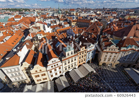 Prague city view Old Town Hall 景色 View from clock tower Prague city view Old Town Hall 景色 View from clock tower 60926443