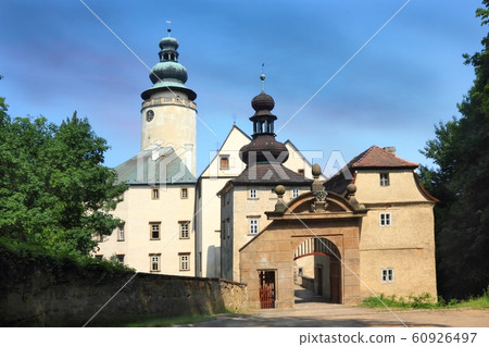 Palace complex in Lemberk Entrance gate to castle Lemberk, Czech Republic 60926497