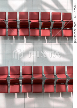 A lines of empty seats in the hall, view from A lines of empty seats in the hall, view from 60927580