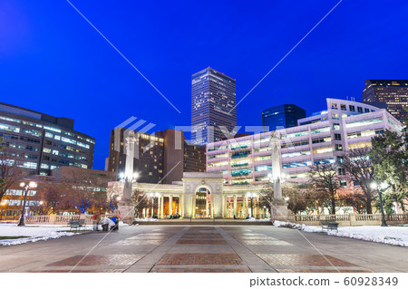 Denver, Colorado, USA downtown cityscape in Civic Denver, Colorado, USA downtown cityscape in Civic 60928349