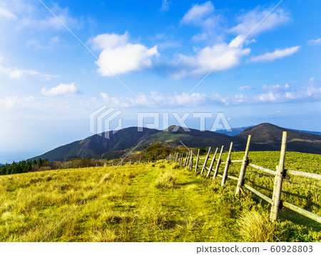 [Shizuoka Prefecture Izu Peninsula] Scenery from the footpath of the Izusan ridge line [Autumn near the Nishina Pass] 60928803
